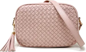 Small Crossbody Purses for Women Trendy Woven Cross Body Bag and Boho Purse,Soft Leather Handbags