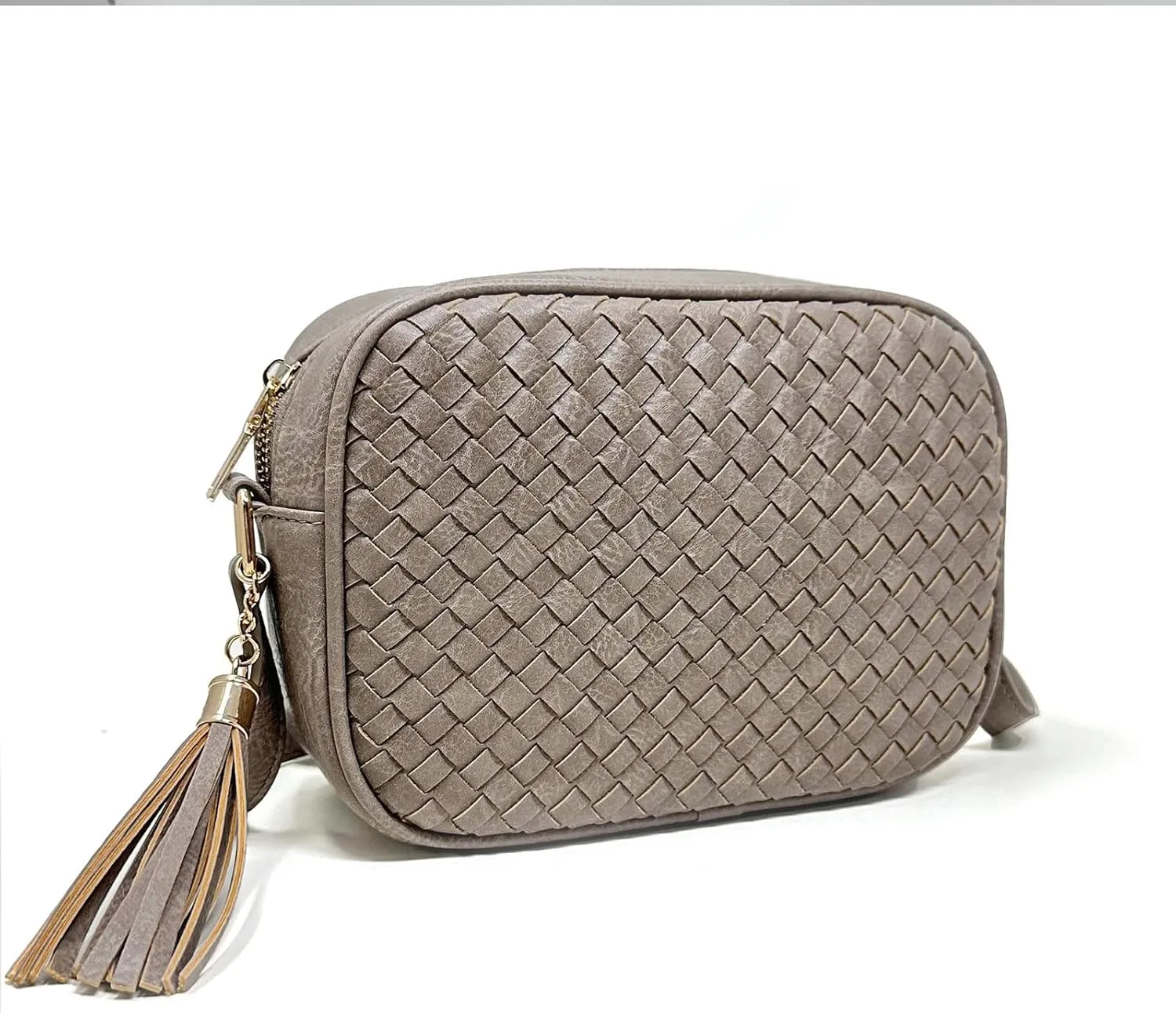 Small Crossbody Purses for Women Trendy Woven Cross Body Bag and Boho Purse,Soft Leather Handbags
