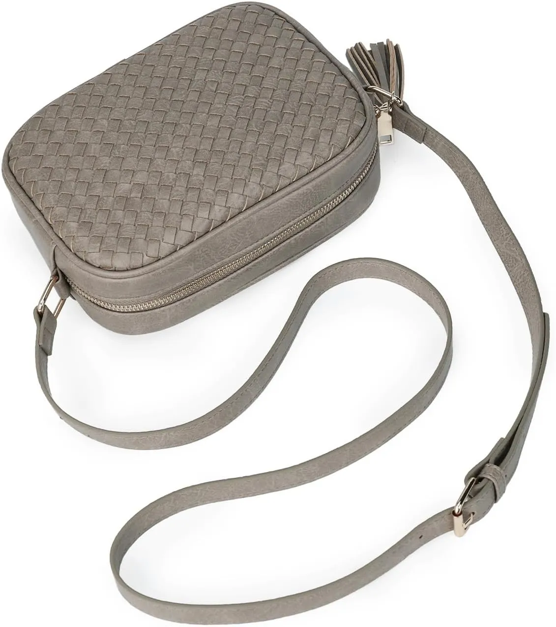 Small Crossbody Purses for Women Trendy Woven Cross Body Bag and Boho Purse,Soft Leather Handbags