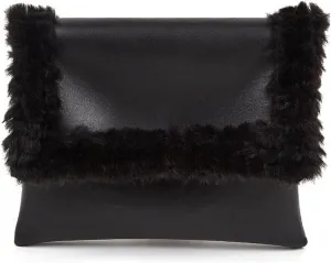 Small Evening Vegan Leather Envelope Clutch for Women, Cute Wedding Clutch