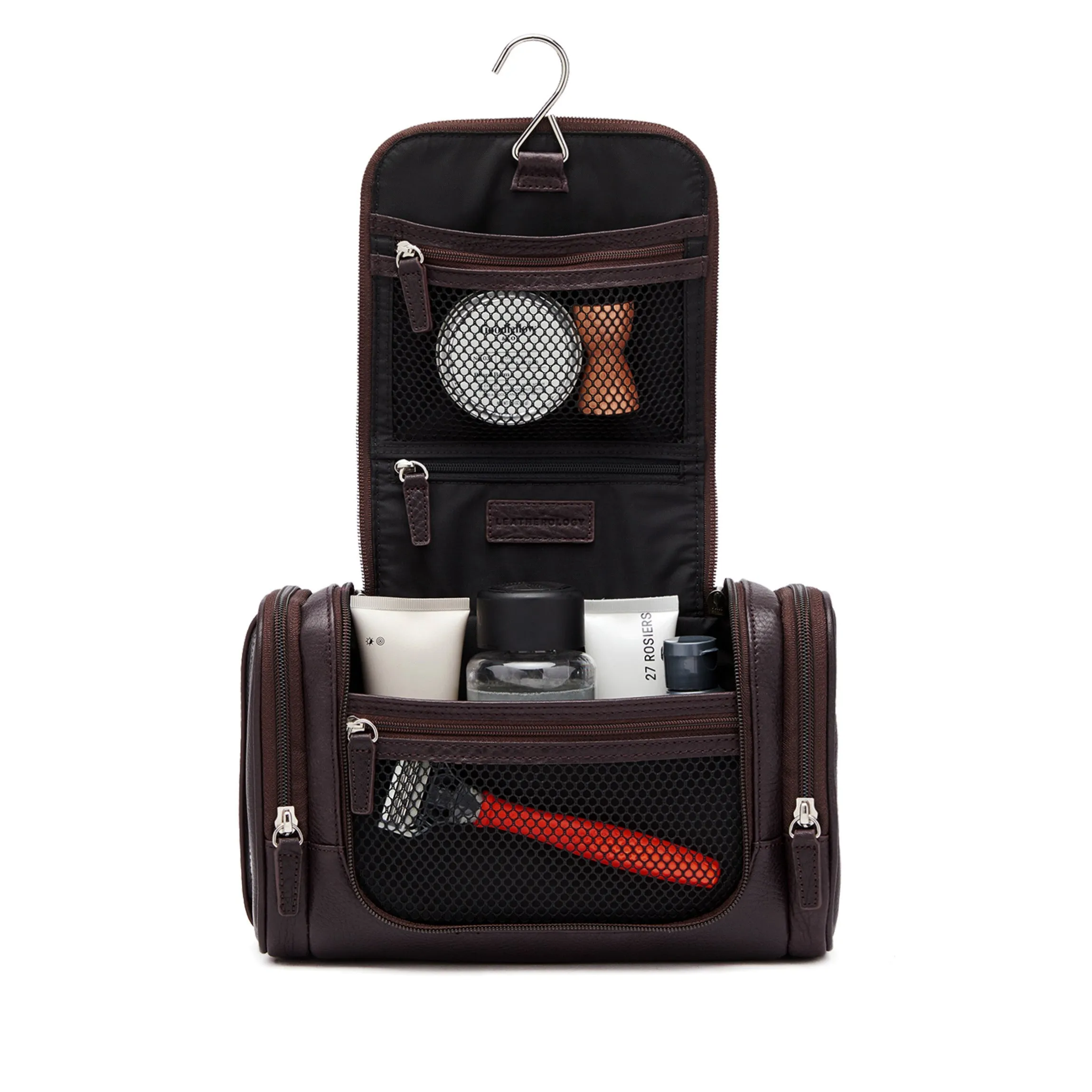 Small Hanging Toiletry Kit Espresso