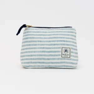 Small Sea Blue Makeup Bag