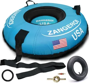 Snow Tube Snow Tubes Heavy Duty Snow Tube for Kids Adult Snow Tube Snow Tubes for Sledding Snow Sled Sledding Tube Inflatable Snow Tube for Kids Towable Rubber Snow Tube with Cover