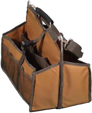 Soft-Sided Tool Bag | Design 16" x 13.5" x 9.5" (40.6 x 34.3 x 24.1 cm) | Metal Bar Reinforcement | Multiple Pockets & Straps | Great For Handyman