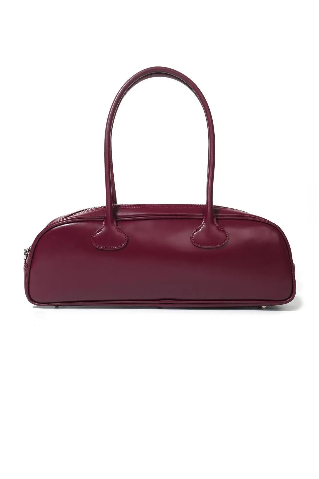Solid Faux Leather Tote Clutches