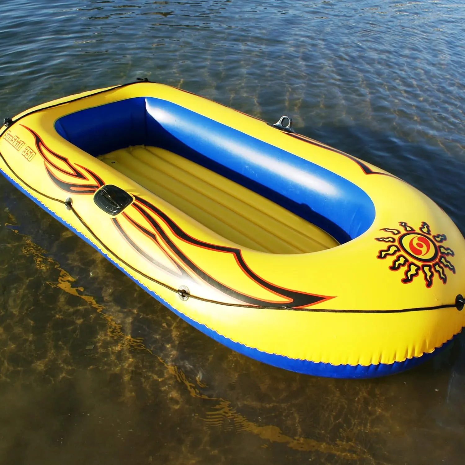 Solstice by Swimline SunSkiff 3-Person Boat, Multicolor, One Size (29350)
