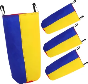 Sosoport 4-pc Kid's Jumping Bag Outdoor Bean Bag Race Toy for Kids Adults Oxford Cloth Double Handles