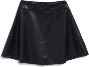 Splendid Girls' Faux Leather Pleated Skirt