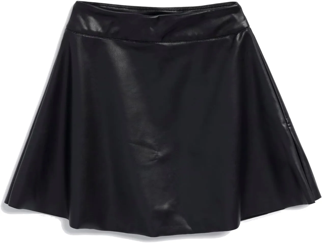 Splendid Girls' Faux Leather Pleated Skirt