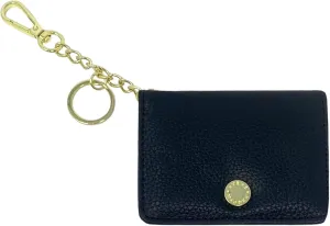 Steve Madden Bfold Clip On Card Case Wallet with Keyring (Black)