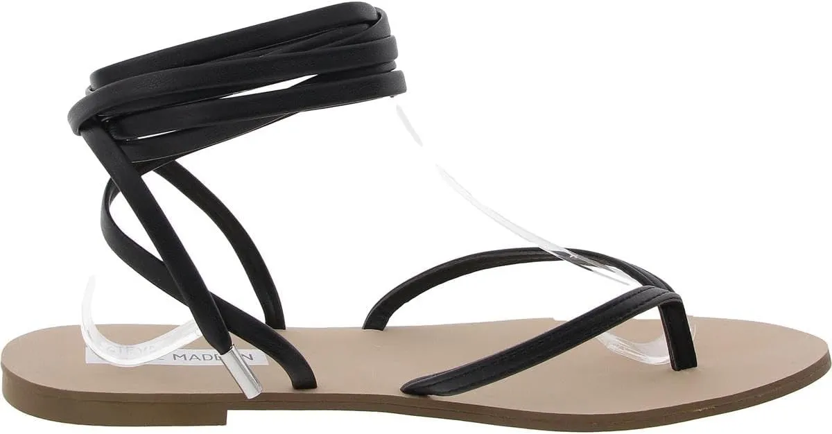 Steve Madden Womens Anna Strappy Faux Leather Lace-Up