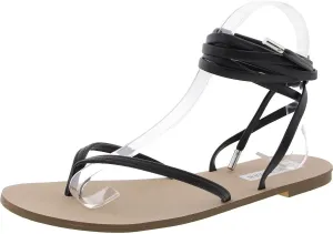 Steve Madden Womens Anna Strappy Faux Leather Lace-Up