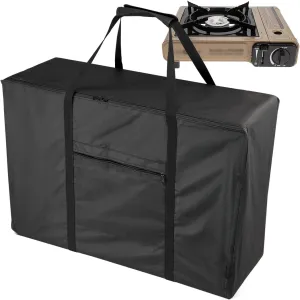 Stove Bag for Coleman Portable Stove Gas One Propane Grill Carry Bag for Outdoor Camping Stove Waterproof Small Carrying Case, Black