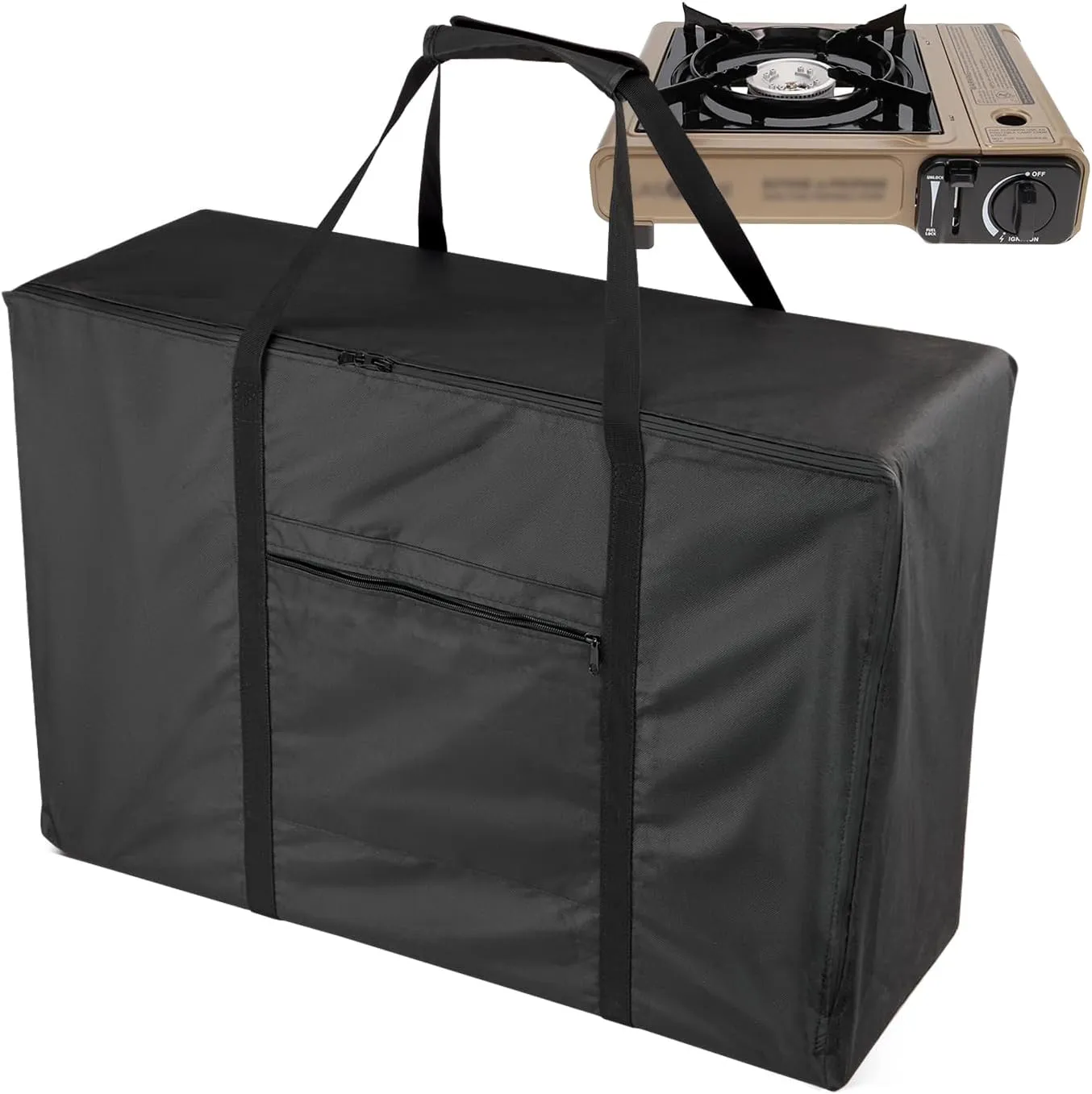 Stove Bag for Coleman Portable Stove Gas One Propane Grill Carry Bag for Outdoor Camping Stove Waterproof Small Carrying Case, Black