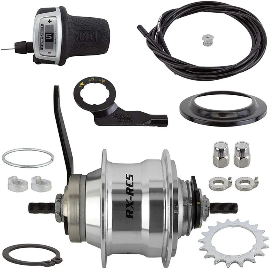 Sturmey Archer HUB RR S/A 5sp RXRC5 CB 36 w/Trim KIT/Shifter/Cable