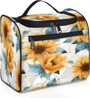 Sunflower Modern Toiletry Bag for Women and Men, Hanging Travel Makeup Bag, Travel Toiletry Organizer Bag, Makeup Organizer Bag for Cosmetics