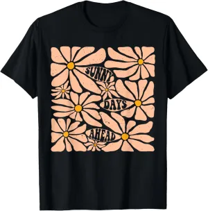 Sunny days ahead summer holiday beach boho hippie floral T-Shirt