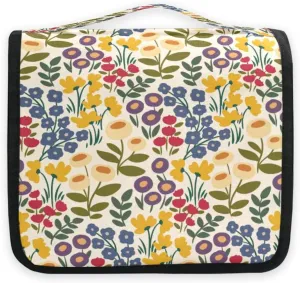 susiyo Flowering Shrubs Hanging Toiletry Bag Toiletry Travel Organizer for Women Toiletries Portable Makeup Organizer Cosmetic Bag Pouch Bathroom Bags with Sturdy