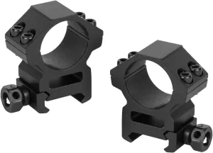 Tactical Heavy Duty Mid Height Aluminum Matte Black Scope Rings Fits Picatinny Rails fits Hi-Point Ruger LC PC Carbine Mossberg 715t MVP Predator Remington 770 Rifles