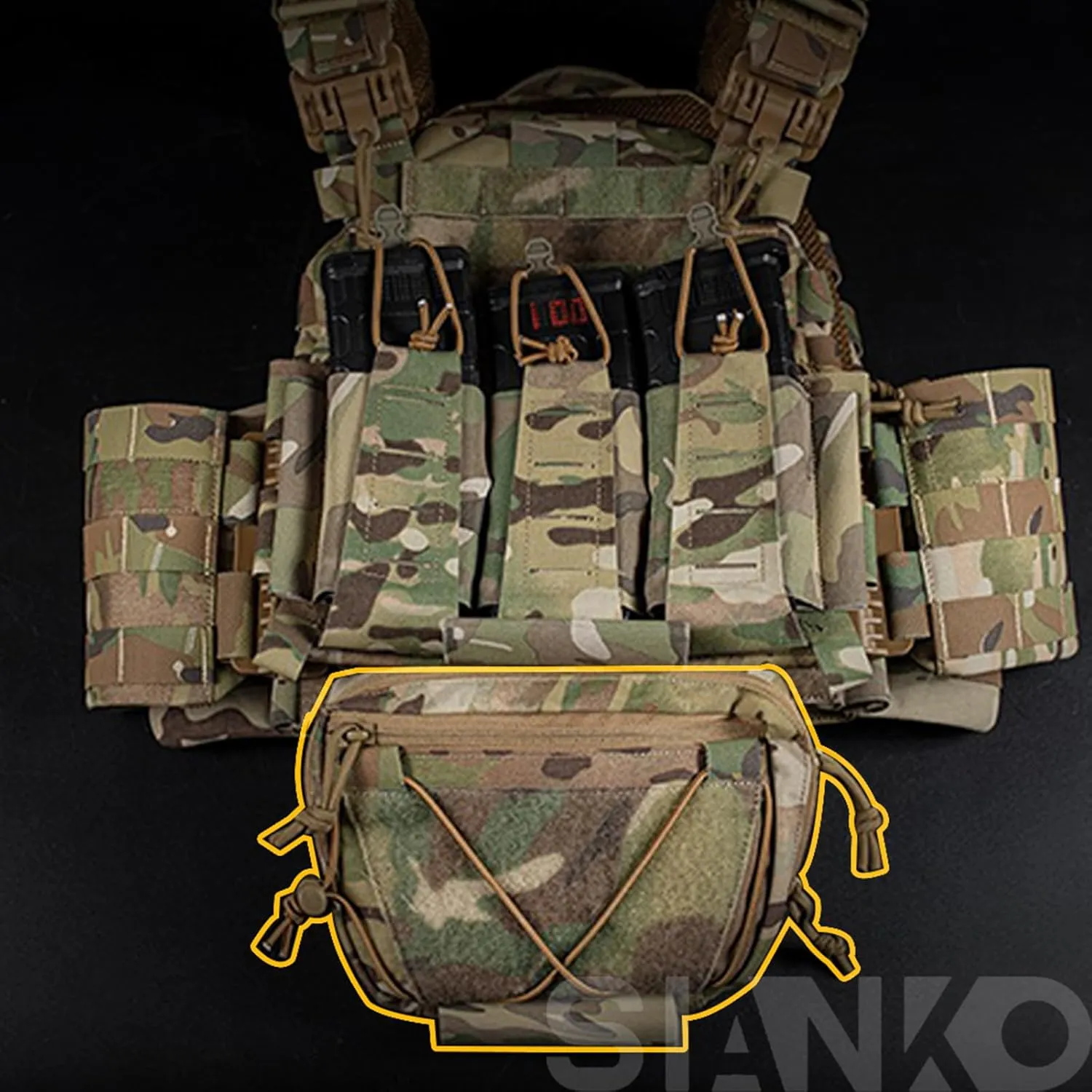 Tactical Storage Pouch/Shoulder Bags,Vest Attachment Bag,Airsoft Hunting Military Multifunctional Utility Dual-Purpose Bag,EDC Admin Sundry Tool Bag