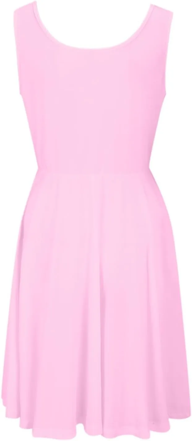 Tennis Short Dress for Women High Neck Knee Length Slim Sleeveless Tummy Control Cute Workout Summer Dresses