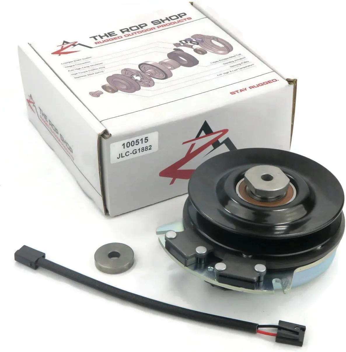 The ROP Shop | Electric PTO Clutch for Warner 5218-225, 5218225, 5218-259, 5218259 Rivet & Wire