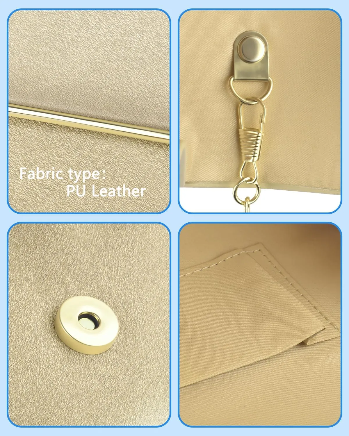 TINDTOP Evening Clutch Purses for Women Handbags for Formal Wedding Party Cocktail Prom Crossbody Shoulder Envelope Bag