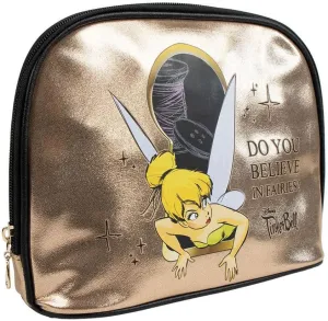 Tinker Bell Travel Toiletry Bag, gold