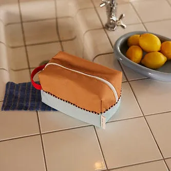 TOILETRY BAG - JANE BEIGE & ZISSOU BLUE