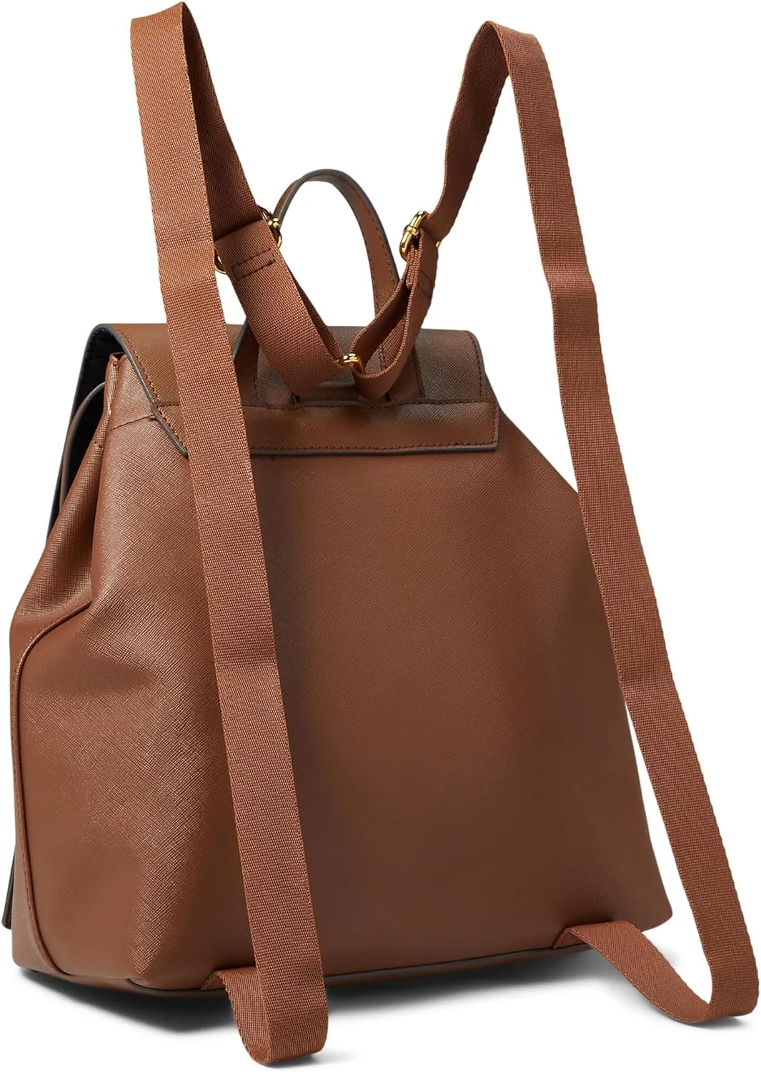 Tommy Hilfiger Women's Gia Ii Gifting Hang Tag Medium Envelope Flap Backpack W/Hangoff-high Shine Saffiano Pvc