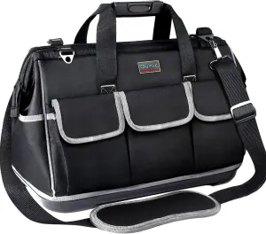 Tool Bag, Ounic 20 Inch Large Tool Bag With Wide Mouth and Waterproof Strong Molded Base, Heavy Duty Tools Bag Organizer with Adjustable Shoulder Strap Specially Designed for Various Tools