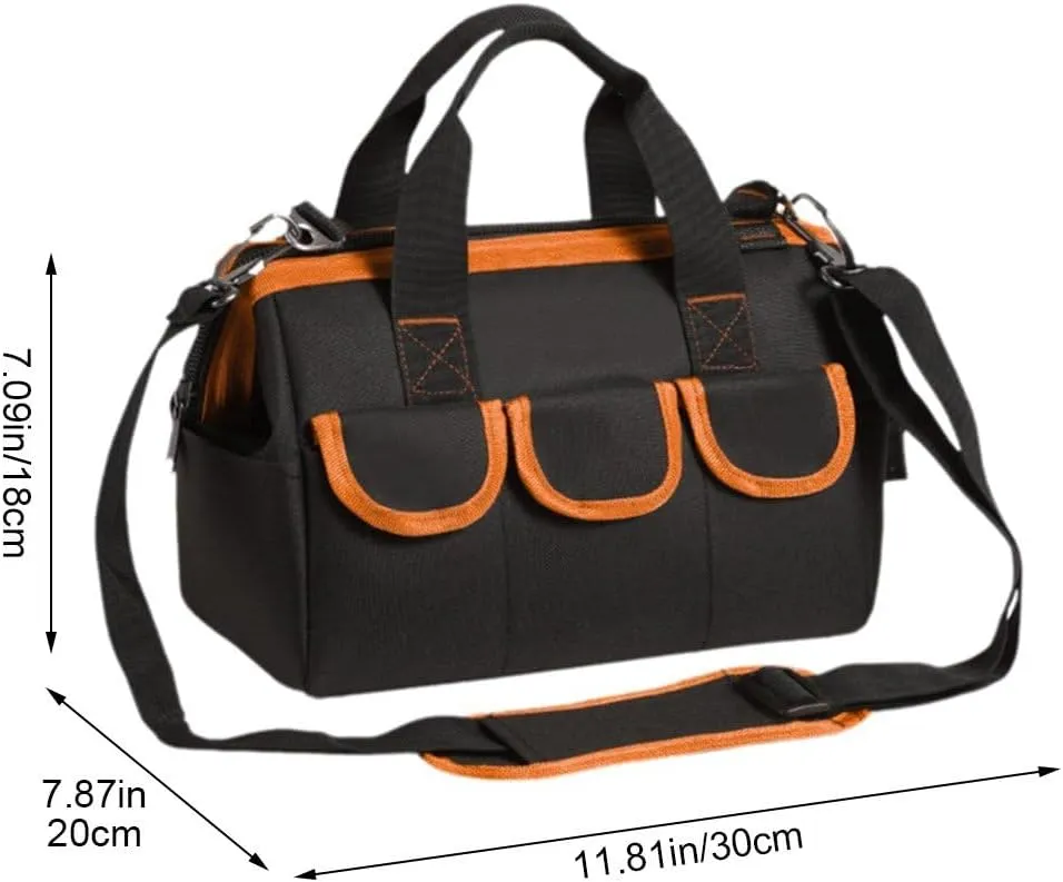 Tool Bag Tool Tote Bag Portable Storage Bag Tools Shoulder Bag Organizer with Removable Strap for Electrician Carpenter Carpentry