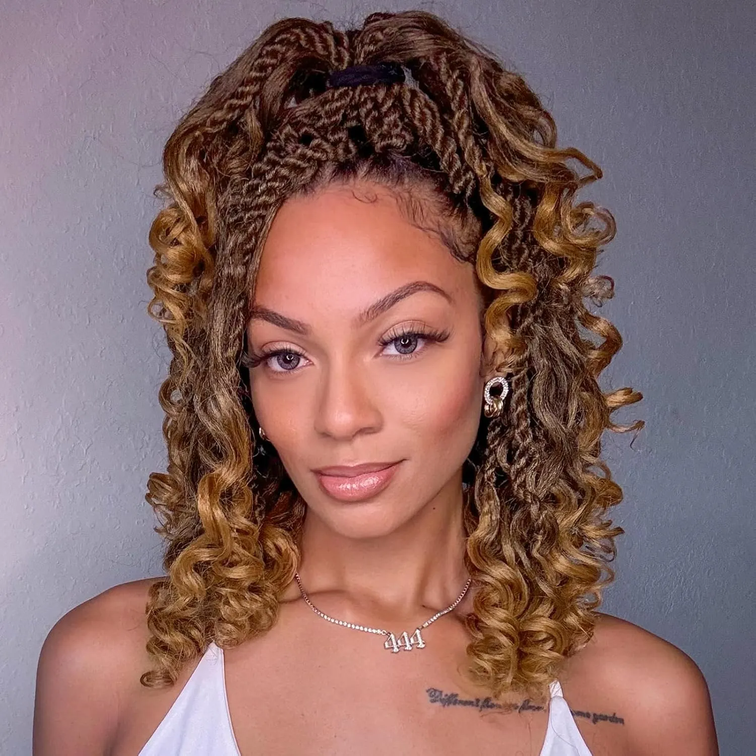 ToyoTress Boho Island Twist Crochet Hair - 12 Inch 8 Packs Short Bob Ombre Blonde Boho Havana Twist Crochet Braids Synthetic Braiding Hair (12 Inch,8P-T27)