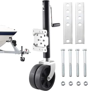 Trailer Wheel Jack,8 Inch Wheel Trailer Jack with Handle - 2000Lbs Lift Trailer Jack, Heavy Duty Trailer Lift for Boat RV Trailer Utility