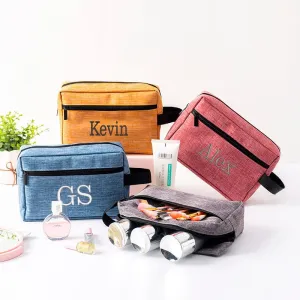 Travel Bag Personalized Embroidered Portable Storage Bag Wash Bag Customized Multi-functional Cationic Cosmetic Bag