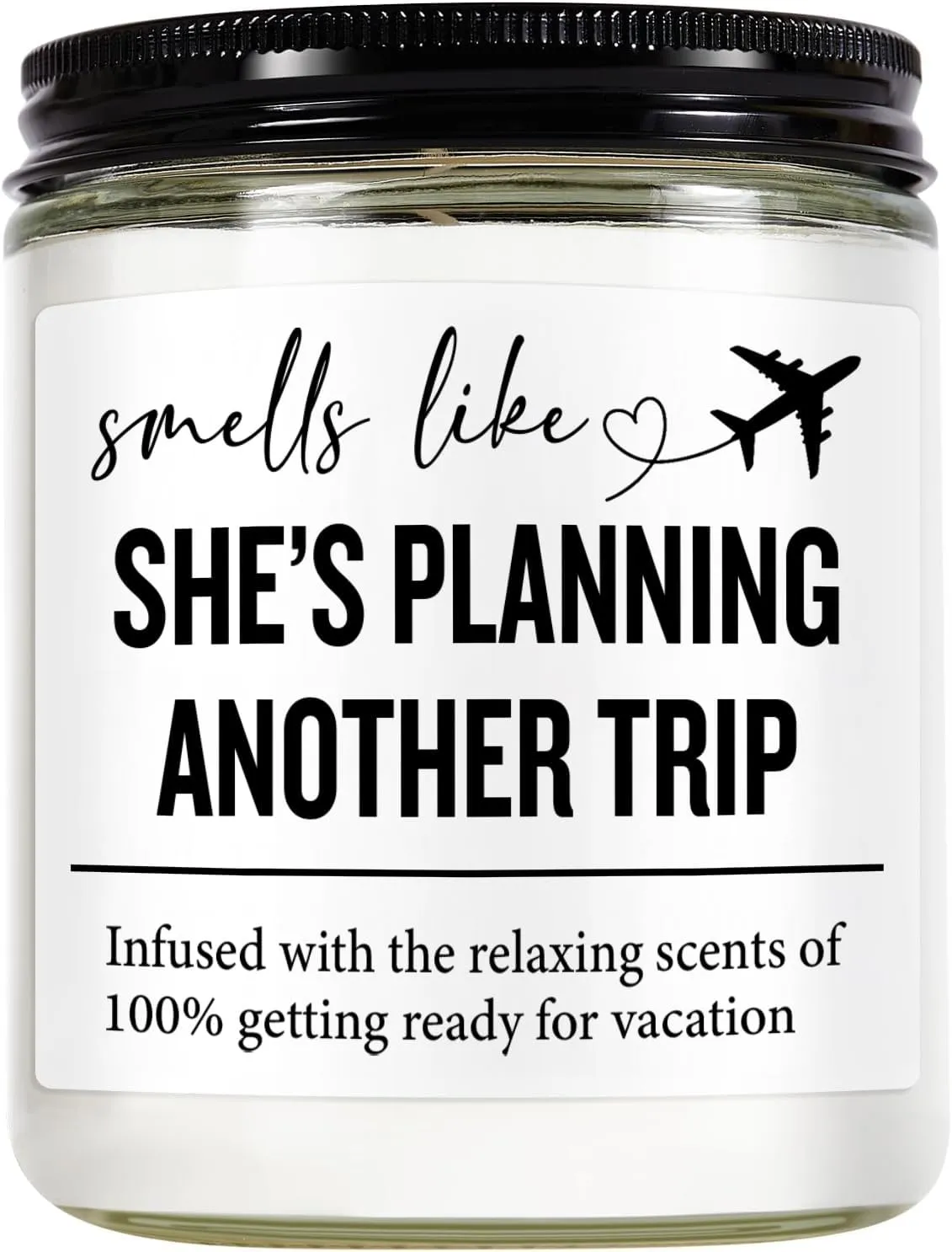 Travel Gifts For Women – 7OZ Scented Candle & Makeup Bag | Unique Gift for Women, Relaxing Aromatherapy, Stylish Cosmetic Bag for Travelers, Mothers day
