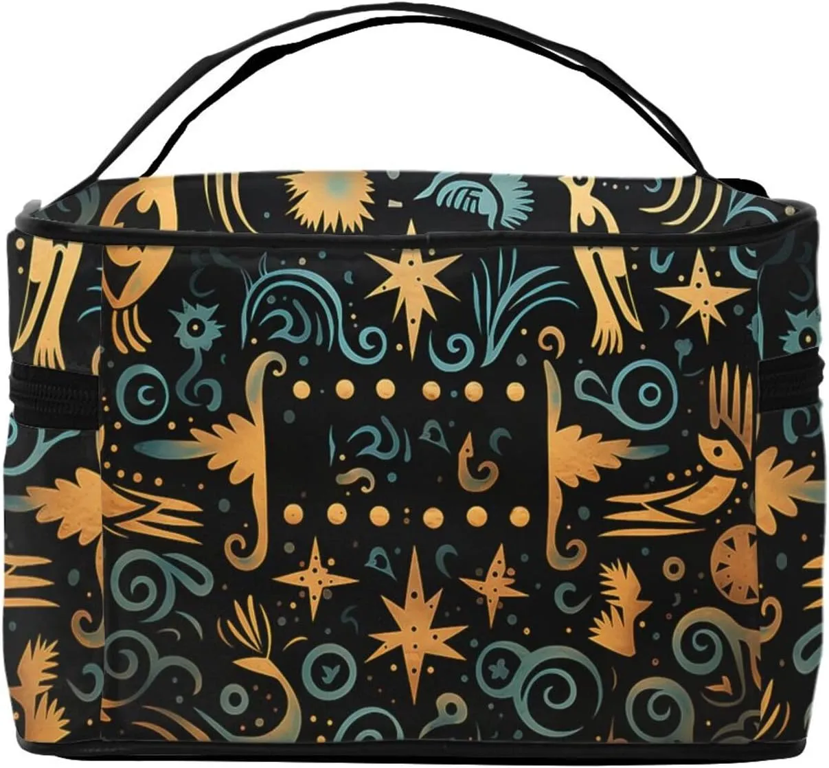 Travel Makeup Bag for Women Portable Cosmetic Bags Large Capacity Toiletry Bag Primitive Make up Organizer with Handle Travel Essentials Cosmetic Bag Case Organizer