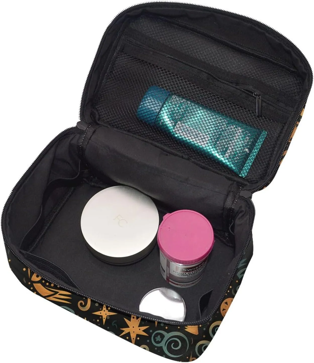 Travel Makeup Bag for Women Portable Cosmetic Bags Large Capacity Toiletry Bag Primitive Make up Organizer with Handle Travel Essentials Cosmetic Bag Case Organizer