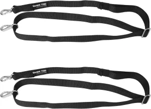Two Hooks Adjustable Bimini Boat Top Straps,23"~60" Marine Awning Webbing Straps, Pack of 2