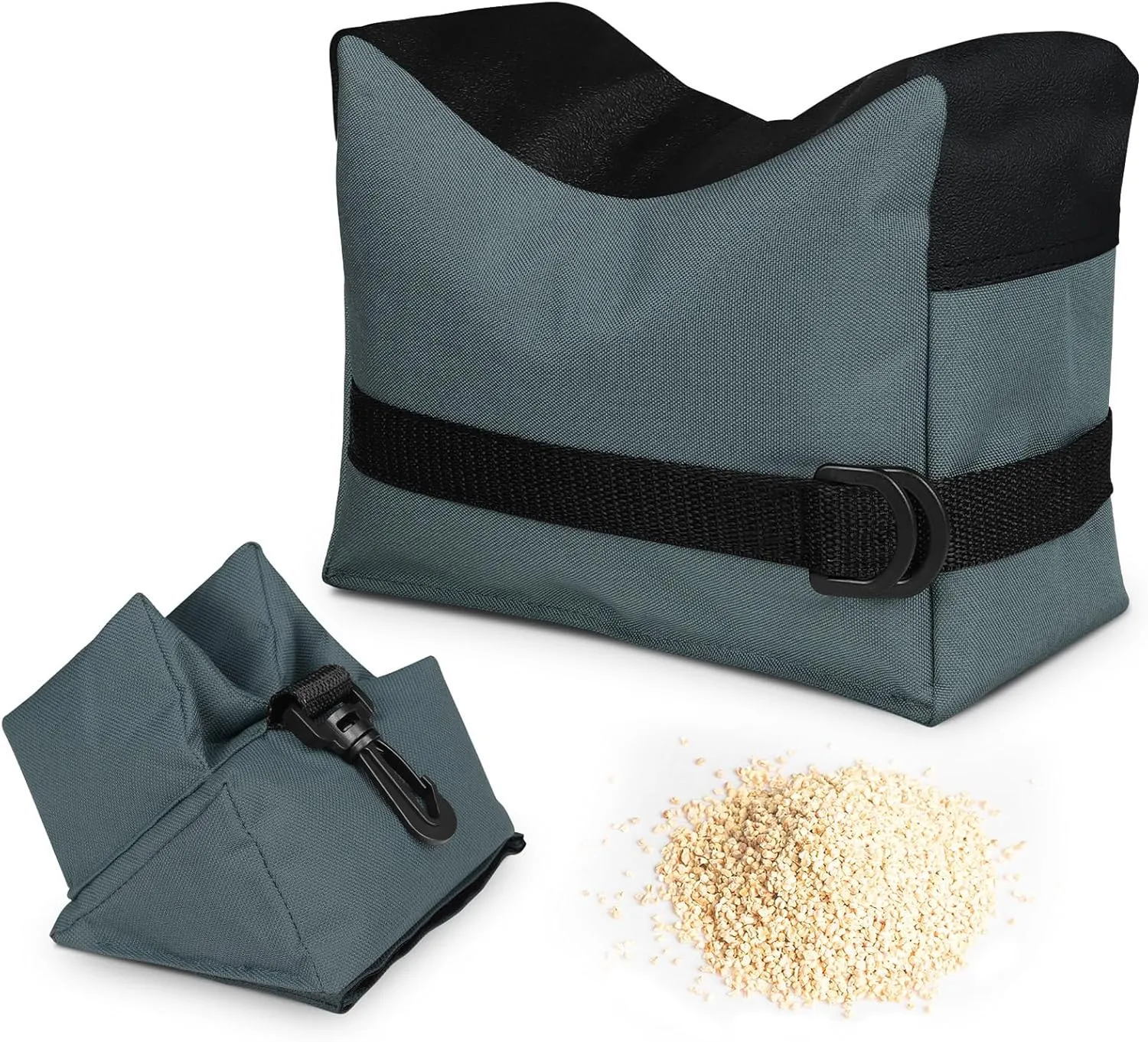 Twod Filled Rest Bags for Target Sports - Bench Rest Front & Rear Support SandBag for Range Shooting