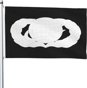 United States Air Force Manpower & Personnel Badge Flags for Outside 4x6 Ft Double Sided Polyester Outdoor Heavy Duty Flag Garden Home Yard Seasonality Decor Banner 4by6