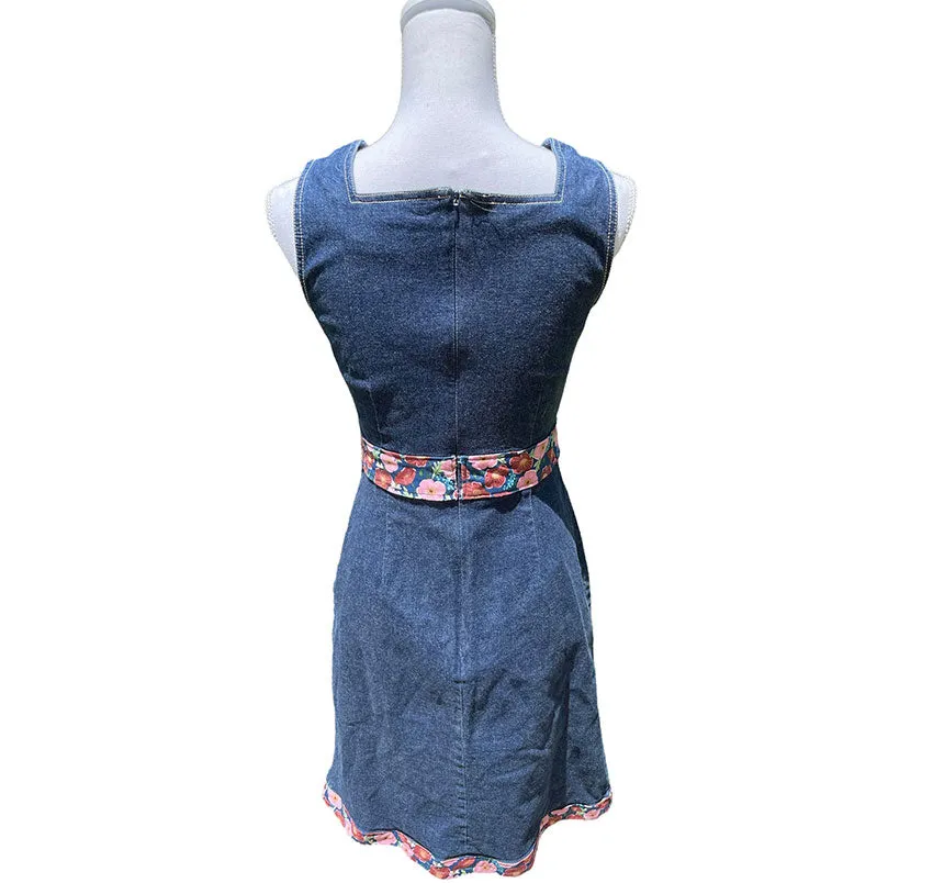 Upcycled Denim Dress