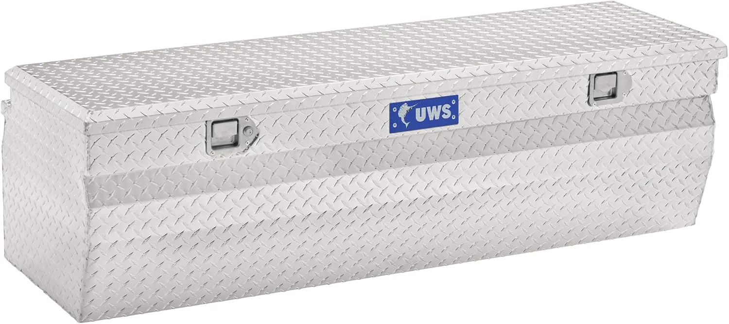UWS EC20351 60-Inch Heavy-Wall Aluminum Wedge Truck Storage Box, RigidCore Lid