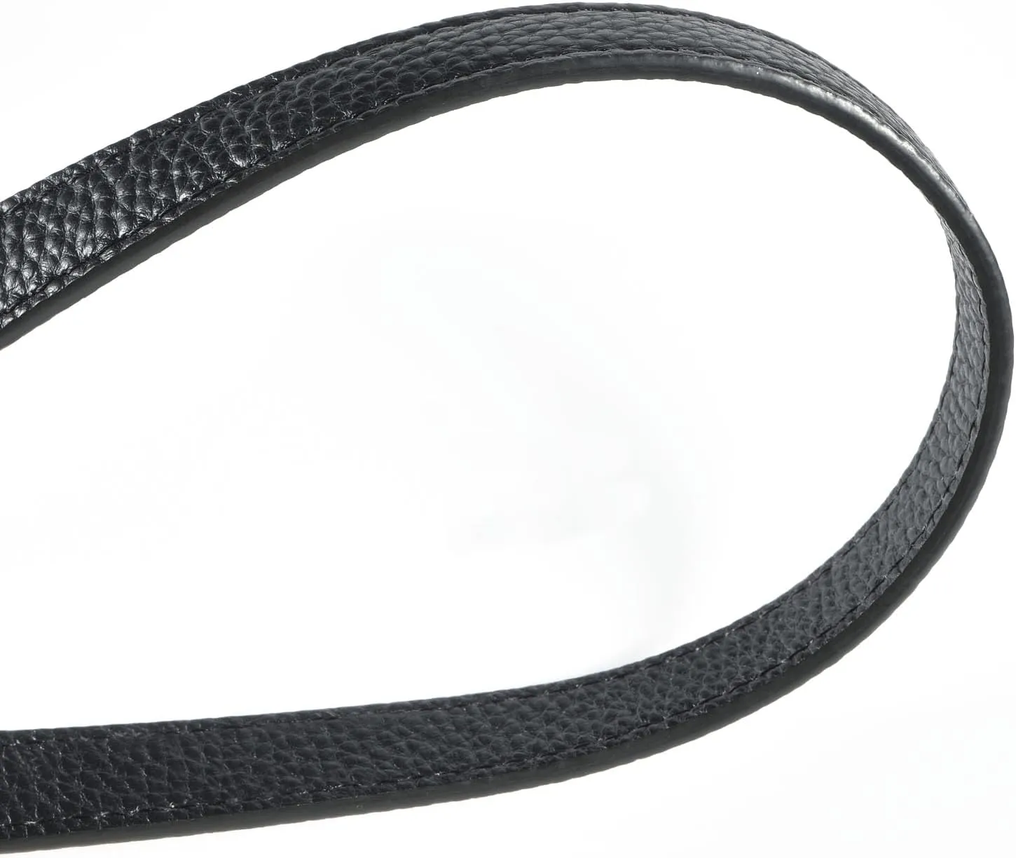 VanEnjoy 26 Inch Full Grain Leather Replacement Hand Strap for Handbag Shoulder Bag Purse (Black-Gun Lock)