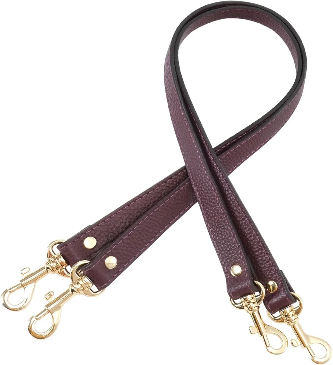 VanEnjoy Pair Full Grain Leather Replacement Strap For Handbags Purse Bags-26“Long,0.71" Wide