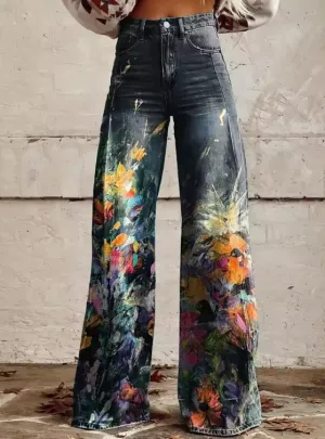Victoria - Vintage Denim Boho Jeans