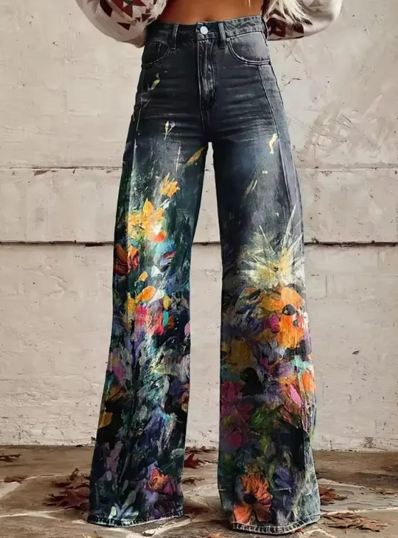 Victoria - Vintage Denim Boho Jeans