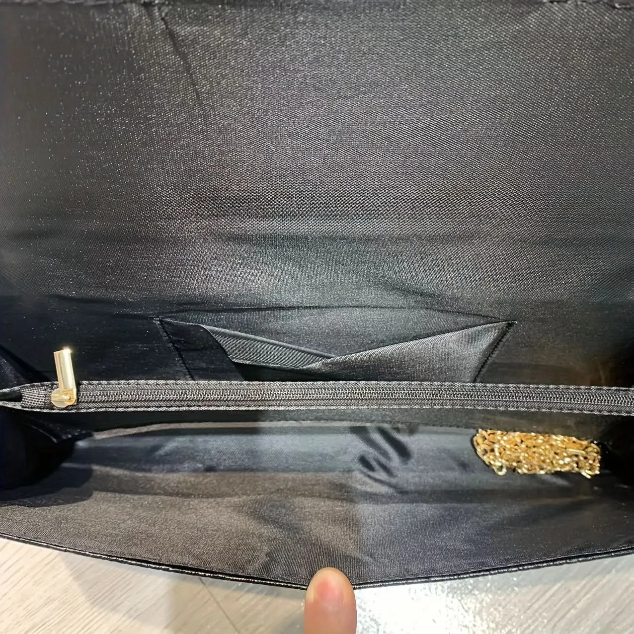 Vintage Crocodile Envelope Clutch, Faux Leather Crossbody
