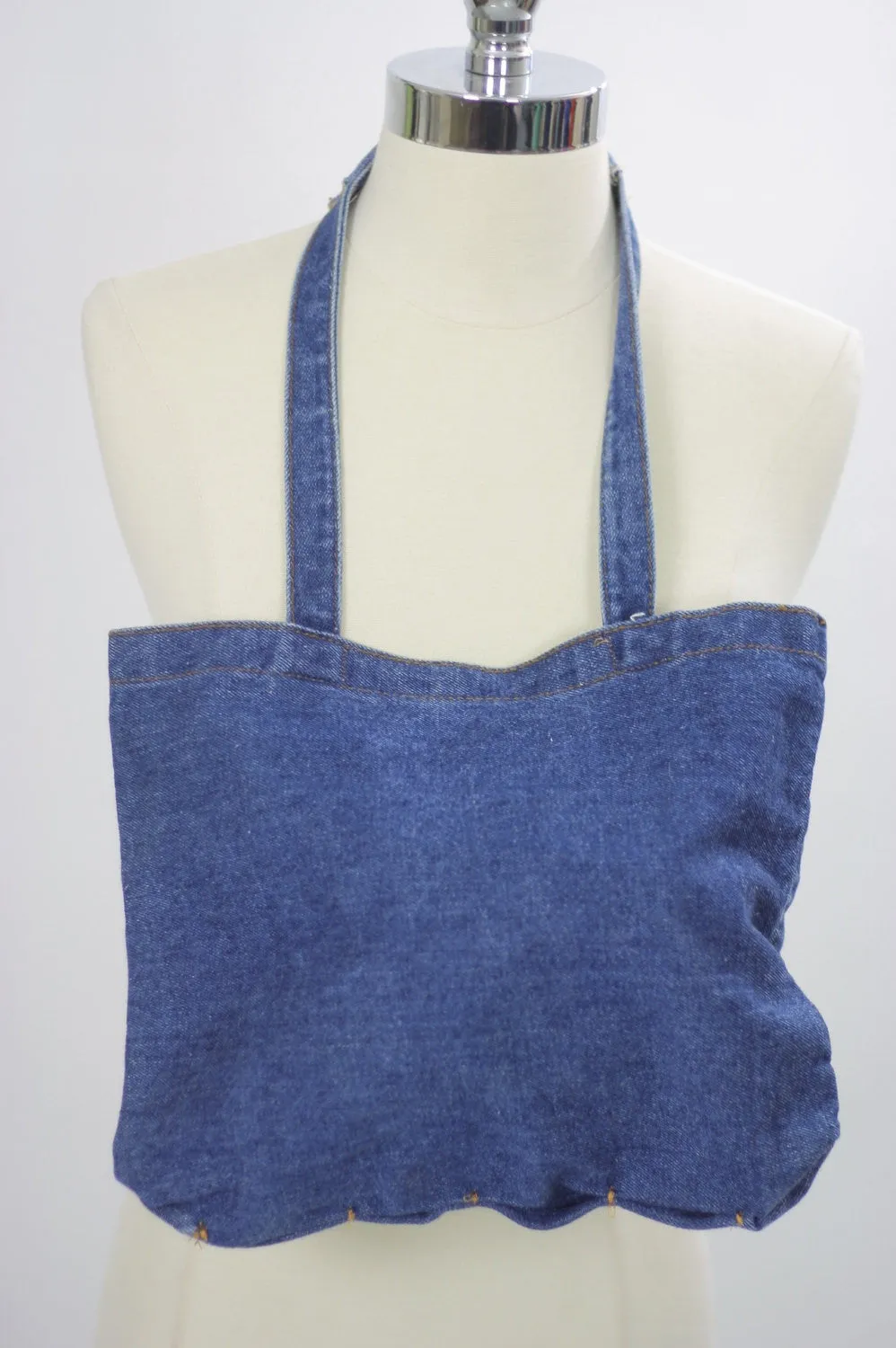 Vintage Denim bag Hippie Boho jeans purse blue festival handbag madras plaid