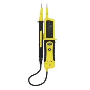 Voltage Tester BE20 Unipolar Phase Testing Without Counter Potential to Measure DC or AC Voltage Polarity and Rotary Field Voltage Indication Even with Empty Batteries